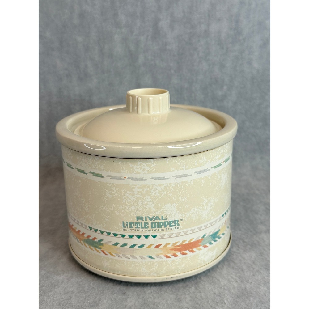 Rival Little‎ Dipper Electric Stoneware Server Southwestern Pattern Cream 16oz - Picture 7 of 8